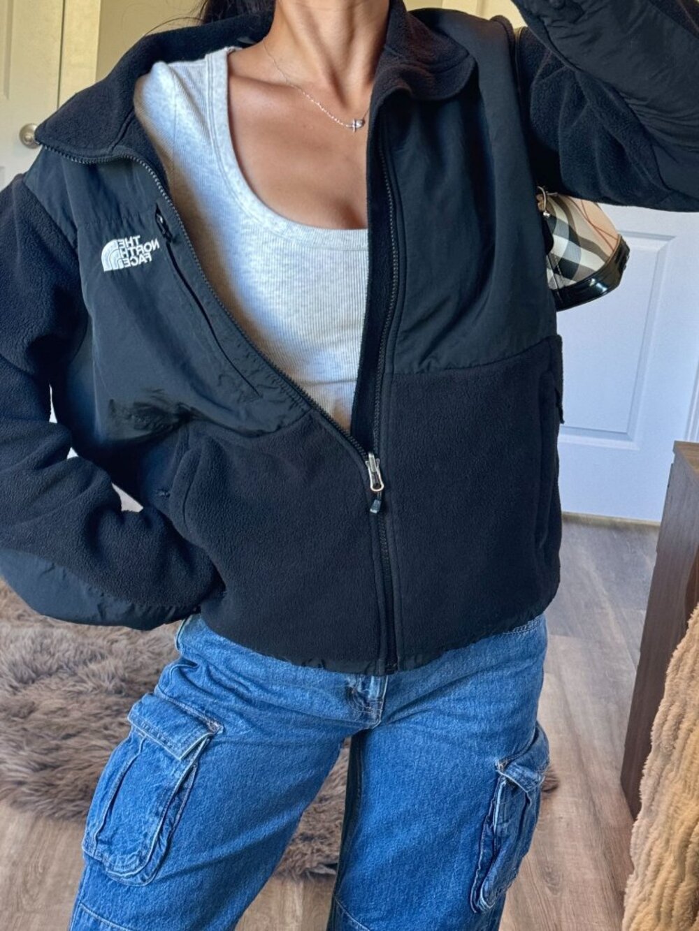 The North Face Denali Black Fleece Jacket Womens XL Full Zip Gorpcore Polartec